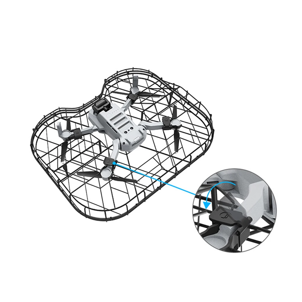 Super Sale QTE 1PC Original DJI Mavic Mini Protector Propeller Guard Cage DJI Mavic Mini Drone Fully Enclosed Protective Cage Accessories 