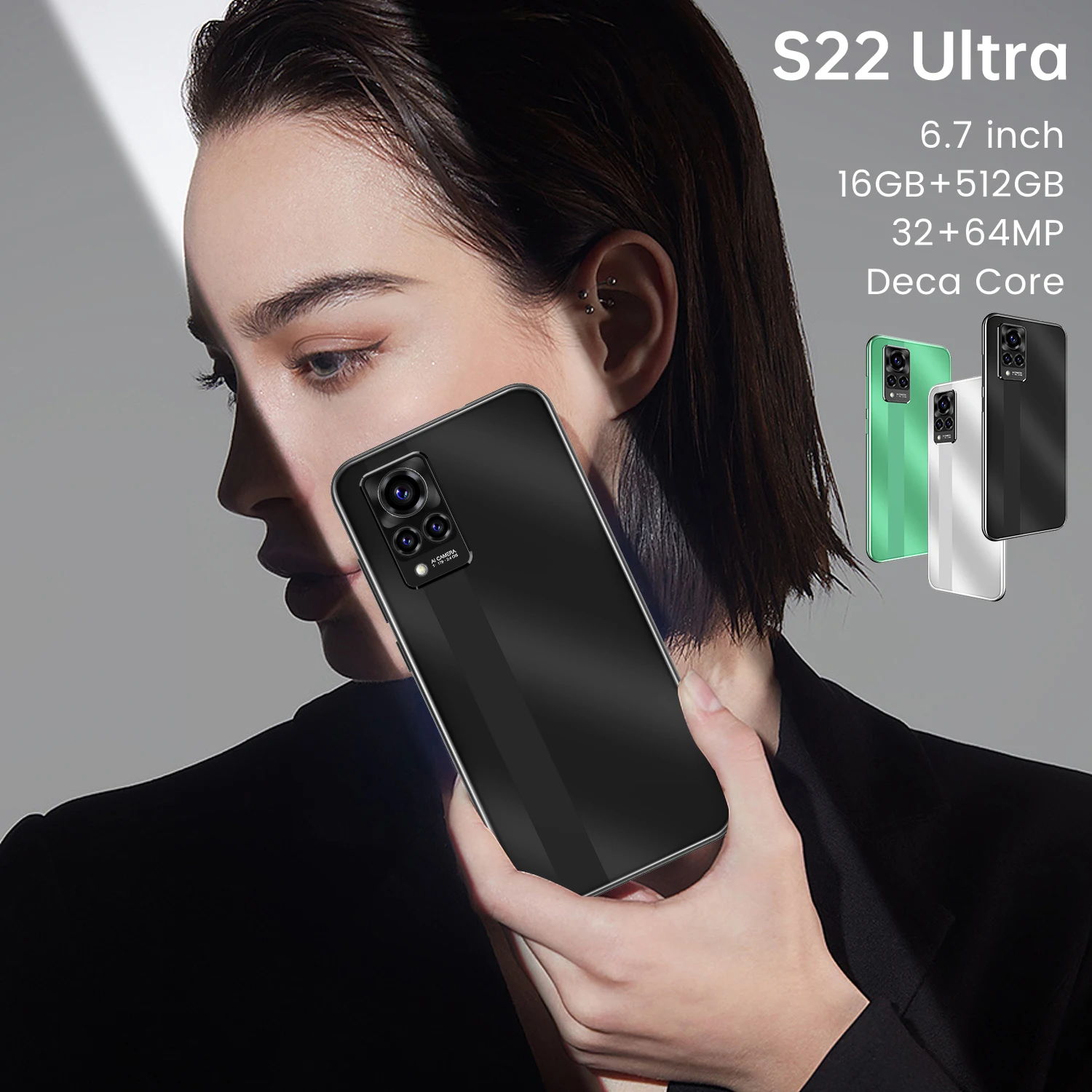 US $92.40 5G Global Version Smartphone 67 Inch HD Screen S22 Ultra MTK6889 Deca Core 16G 512G Memery 6000mAh 64 MP Camera Cellphone