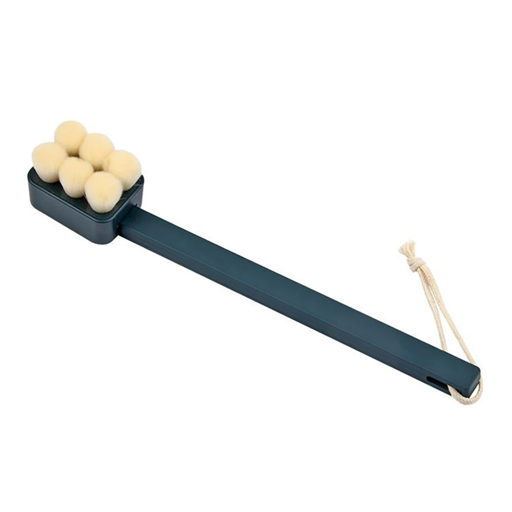 Bathroom Ergonomic Detachable Portable Home Skin Exfoliating Soft Bristles Massage Wet Dry Body Shower Back Scrubber Long Handle | Дом и сад