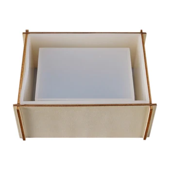 

Hot Sale Transparent Silicone Mould Dried Flower Resin Decorative Craft DIY Storage Tissue Box Mold Epoxy Resin Molds for Jewelr