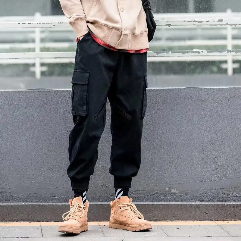 Summer Joggers Hip Hip Pant Star Print Men Harajuku Sweatpant Streetwear Fashion Casual Track Pants Sweat Trousers White