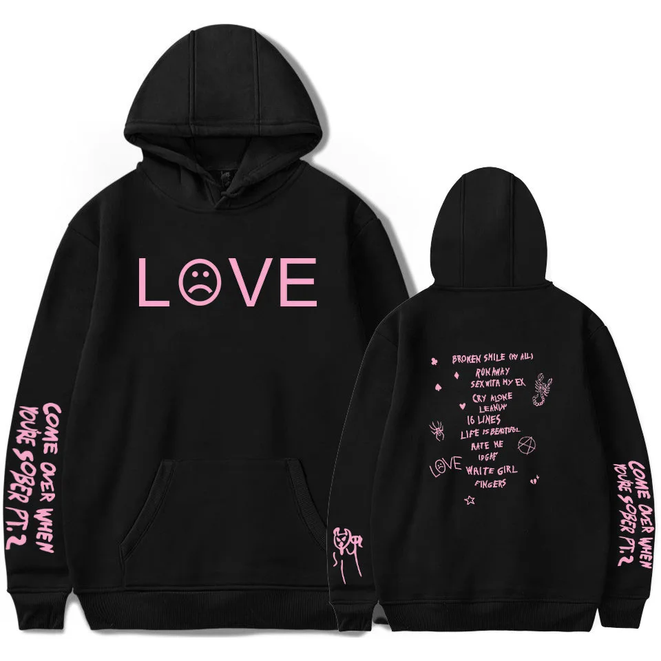 Мужские толстовки, свитшоты Lil Peep, мужские толстовки lil. peep, пуловер с капюшоном и длинным рукавом, джемпер, Осенние повседневные толстовки, мужская толстовка с капюшоном - Цвет: 1-1