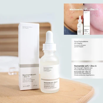 

The Ordinary Niacinamide 10% + Zinc 1% Anti Aging Firming Reduce Wrinkle Reduces Pigmentation Brightening 30ml Hyaluronic Acid