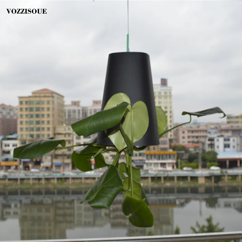 Creative Sky Garden Aerial Flower Pot Automatic Watering Hanging Pot Orchid Pot Upside Down Small Flower Pot Inverted Planter