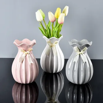 

Ceramic Vase Creative American Country Simple Flower Bottle Nordic Home Decoration Ornaments Crafts