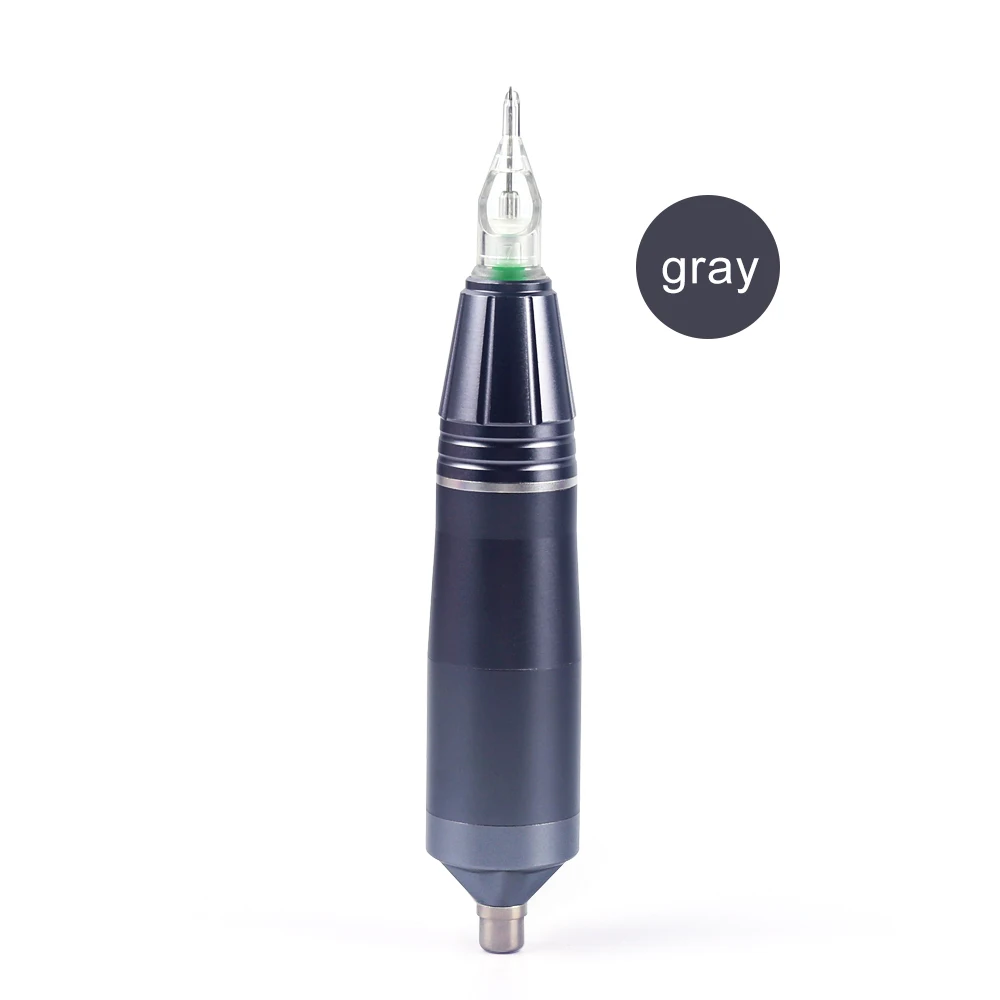 SPARK Татуировка ручка роторная татуировка машина иглы картриджи короткий параграф Татуировка пистолет черный прецизионный RCA мотор тату машина ручка - Цвет: Серебристый