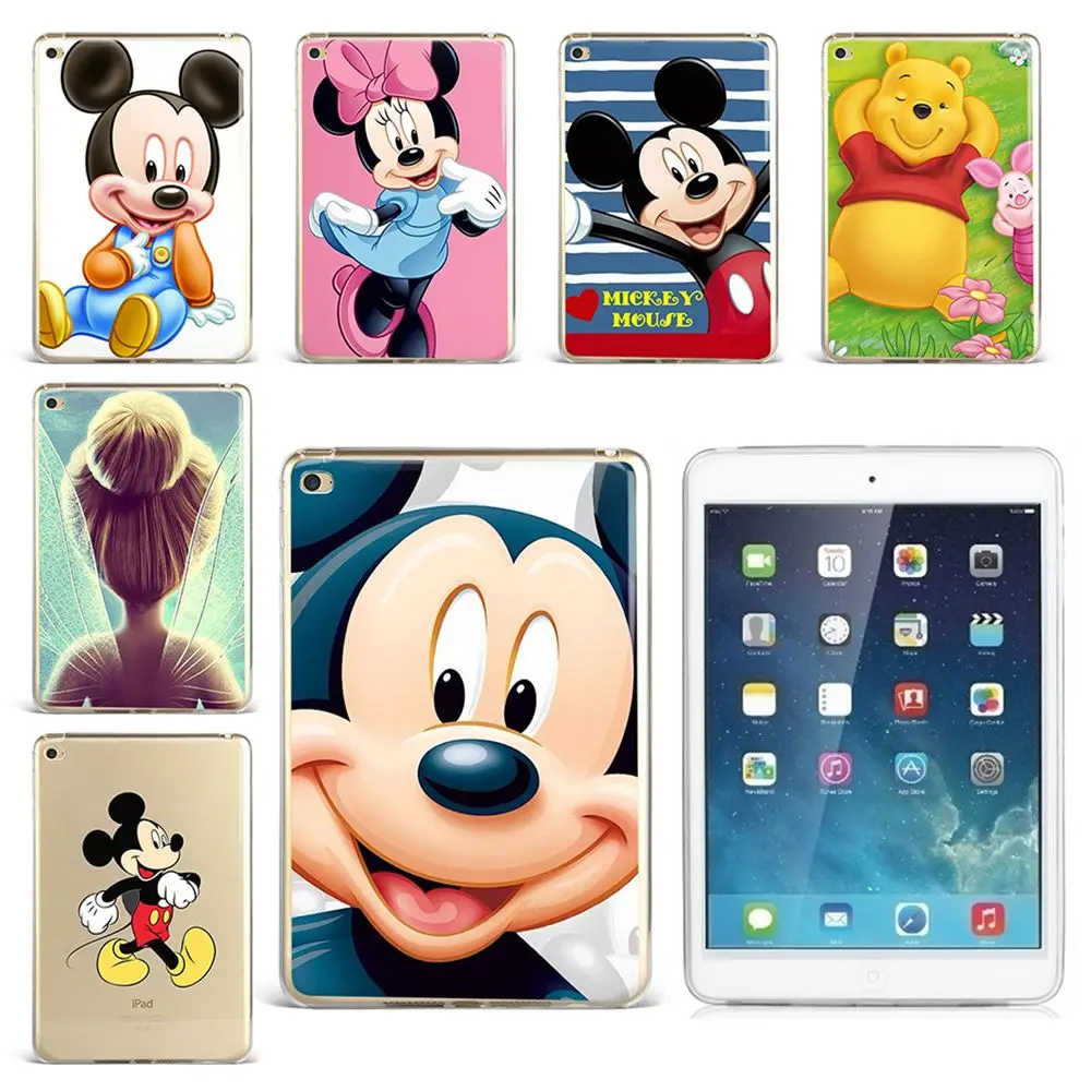 

Colorful Cartoon Baby Mickey Mouse Fairy TPU Silicone Soft Tablet Case Cover For iPad Air 2 9.7" 5th 2017 6th 2018 Pro 9.7" 2016