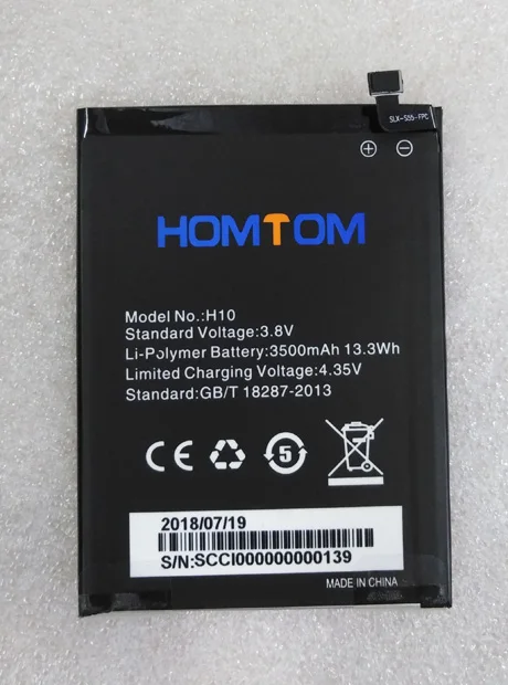HOMTOM H10 телефон батарея 3500 мАч 3,8 в для HOMTOM H10 5,8" Android 8.1MTK6750T восьмиядерный смартфон