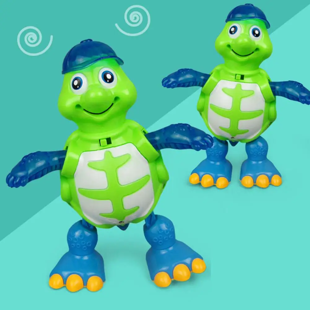 

Funny Electric Dancing Walking Tortoise with LED Music Interactive Kids Toy Gift Dancing Toy Sound & LED Effects Educational Toy