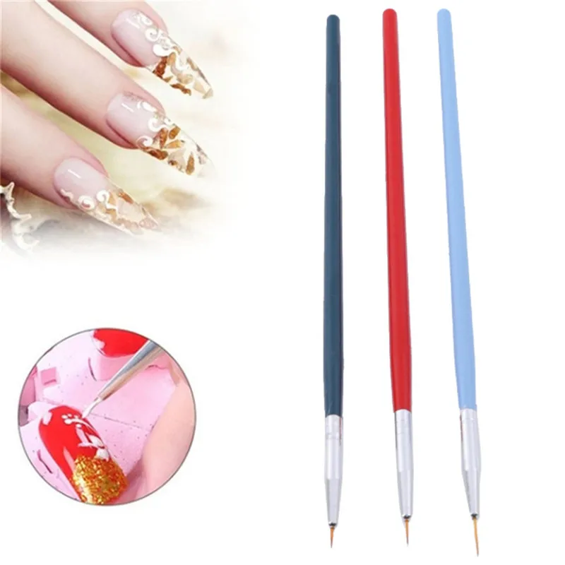 3 шт. французский дизайн Маникюрный Инструмент для дизайна ногтей подводка