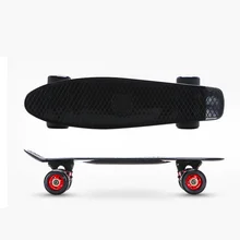 Четырехколесный скейтборд для начинающих детей и подростков, дорожный скейтборд для взрослых, светящееся колесо для маленьких рыб