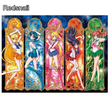 

5d diy diamond painting Sailor Moon Japanese cartoon cross stitch square drill rhinestone embroidery diamond mosaic kids TT852