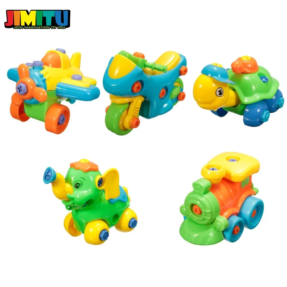 JIMITU Disassembly Assembly Nut Building Toy Kit Develop Learning Fun Intelligence Kids Educational with Clamp&ampScrewdriver | Игрушки и