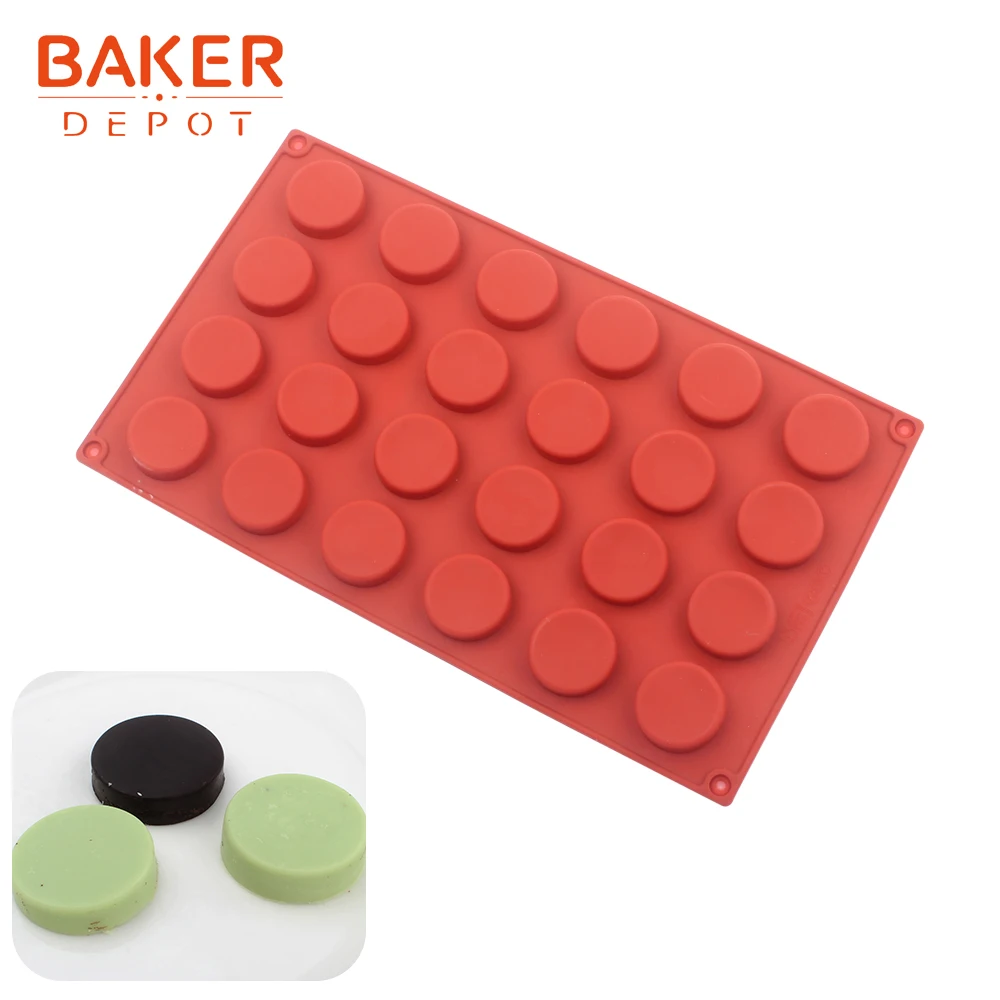 BAKER DEPOT Мини силиконовая формочка для пончиков для печенья пончики торты оборудование для выпечки овальные конфеты шоколадные формы украшения торта ледяной лоток - Цвет: CDY-338