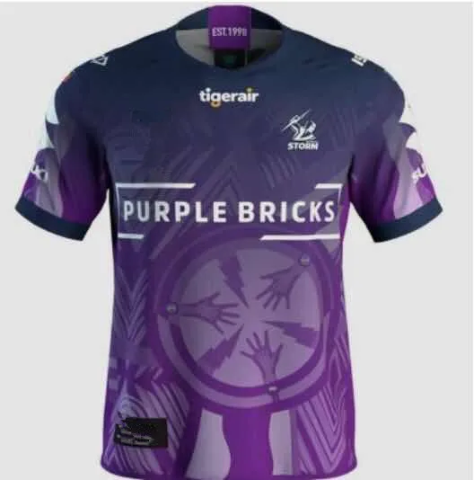 

MELBOURNE STORMS 2019 MEN'S INDIGENOUS JERSEY size S-3XL Print custom names and numbers Top quality Free shipping