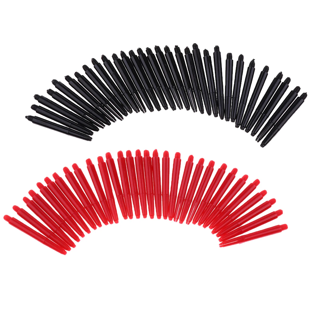 Pack Of 60 Durable Nylon 2BA Thread Shafts  Stems M 43mm - Red & Black