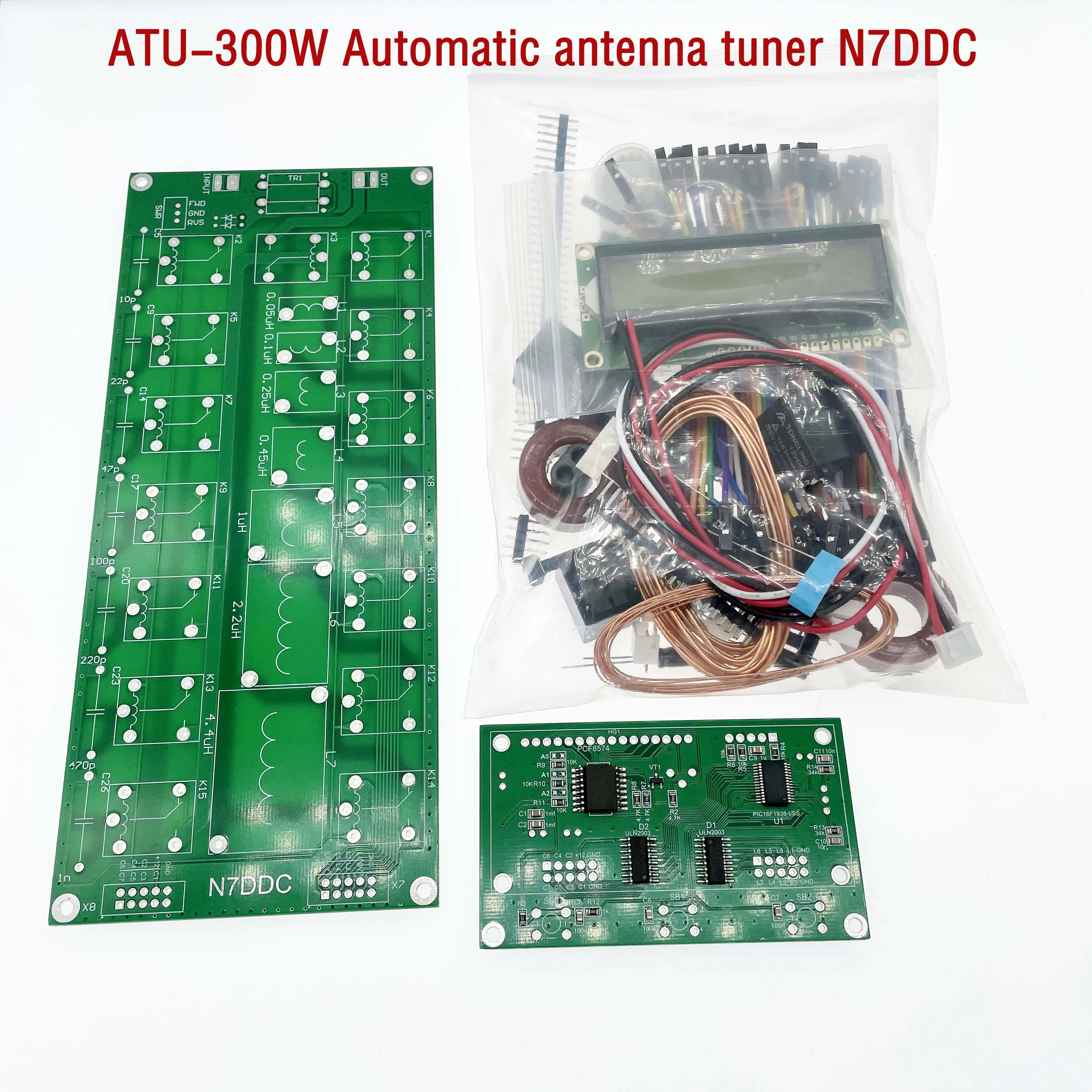 ATU-100 atu100 Machine and Kits 1.8-50MHz  ATU100mini Automatic Antenna Tuner by N7DDC 7x7 3.2Firmware Programmed OLED fiberglass antenna kit for helium hotspot Communications Antennas