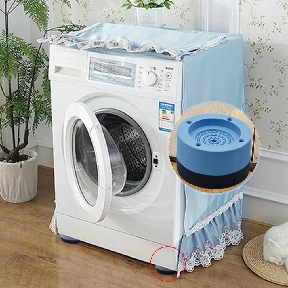 Anti Vibration Washer Feet Pad Universal Washing Machine Anti-Skid Roller Kit Furniture Lifting Foot Base-1