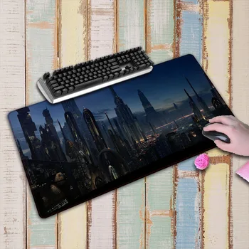 

Star War landscape Large Gaming Mouse Pad Mousepad Locking Edge For Laptop PC Anime Mouse pad Mat for Dota2 LOL CS
