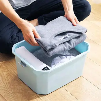 

Multifunctional Snacks Storage Box Plastic Organizer Clothes Storage Box Case Save Space Sundries Kid Clothes Toy Storage