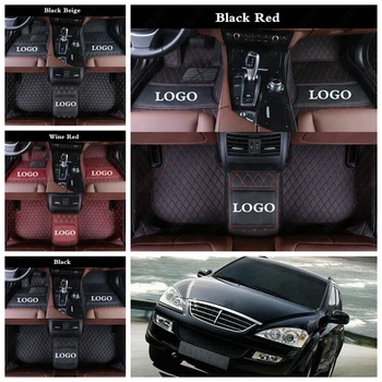 

Custom Car Floor Mats for SsangYong Chairman KorandoTivoli Rodius ActYon Kyron Rexton Leather Automotive Foot Rugs Carpet Cover