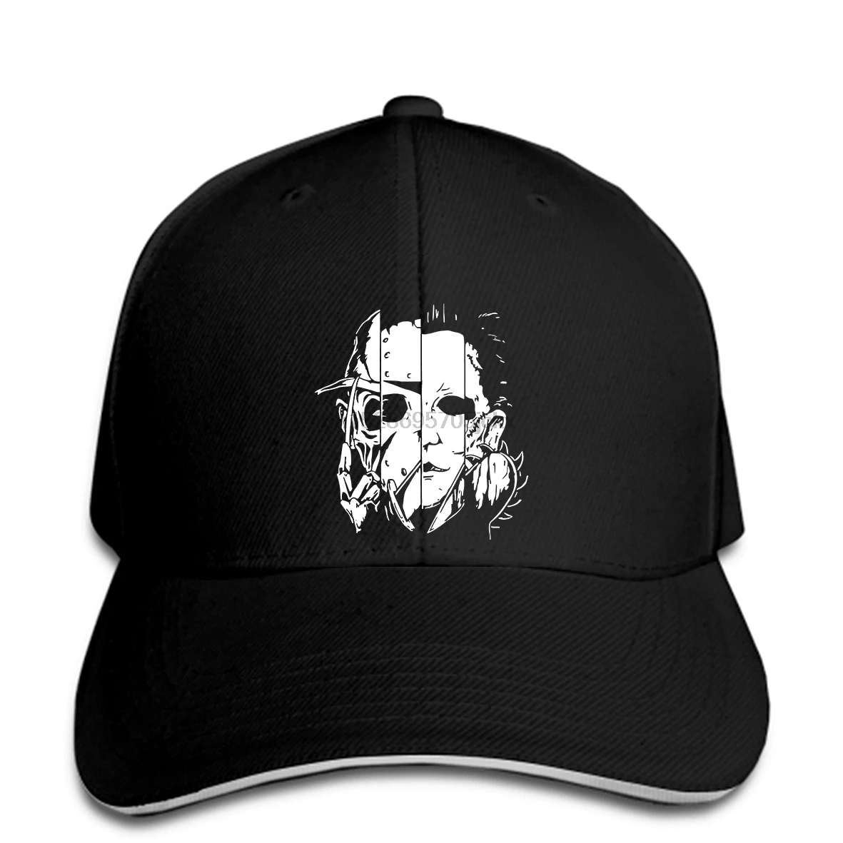 Классическая бейсбольная кепка в стиле ужасов, мужская бейсбольная кепка с кожаным лицом Майкла Майерса, бейсболка с козырьком