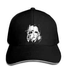 Классическая бейсбольная кепка в стиле ужасов, мужская бейсбольная кепка с кожаным лицом Майкла Майерса, бейсболка с козырьком