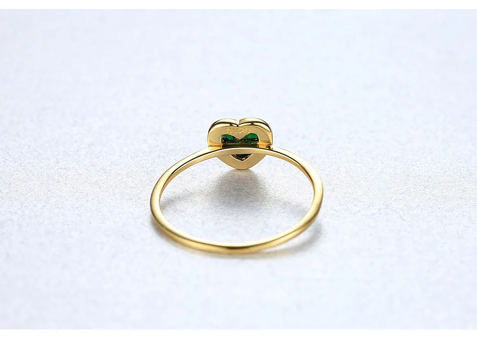 Gem&Time Cute Multicolor Heart Fire Opal Ring Sterling 925 Silver Ring For Women Wedding Band Charm Bague Femme Fine Jewelry  (5)