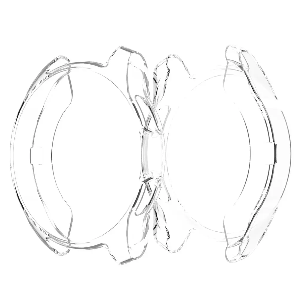 Transparent Чехол для samsung gear S3 frontier/Galaxy Watch 46 мм 42 мм бампер с мягким покрытием TPU аксессуары для умных часов защитный чехол - Цвет: Transparent