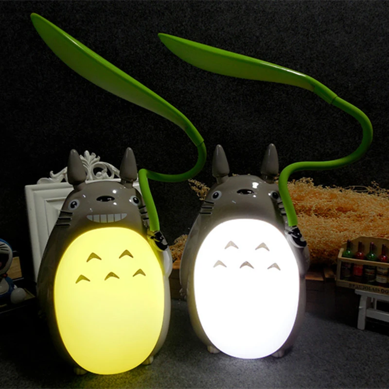 

Creative LED Cartoon Totoro Shape Night Lights Lamp USB Rechargeable Reading Table Desk Lamps for Kids Gift Home Decor Novelty