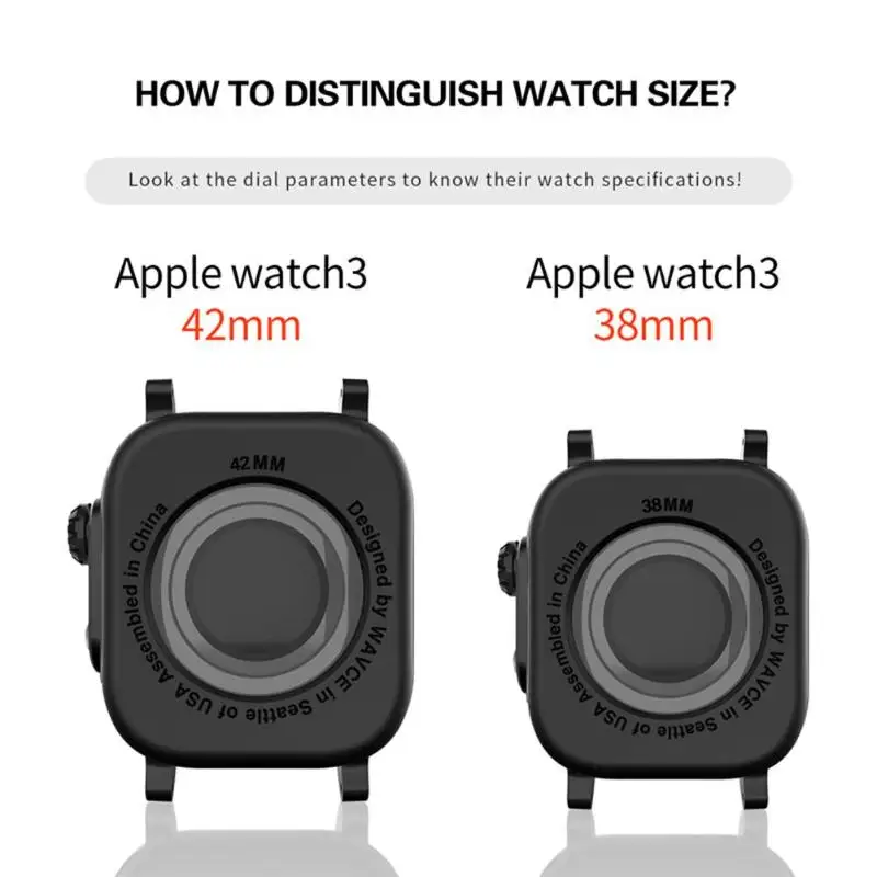 Водонепроницаемый ТПУ защитный чехол протектор для Apple iwatch 3/4 спортивный ремешок