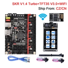 Bigtreetech skr v1.4 turbo placa de controle + tft35 v3.0 tela toque módulo wifi peças impressora 3d tmc2209 para ender 3 atualização cr10