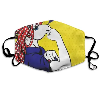 

Mouth Mask Vintage Unicorn Lady Inspiring Print Masks - Breathable Adjustable Windproof Mouth-Muffle, Camping Running for Women
