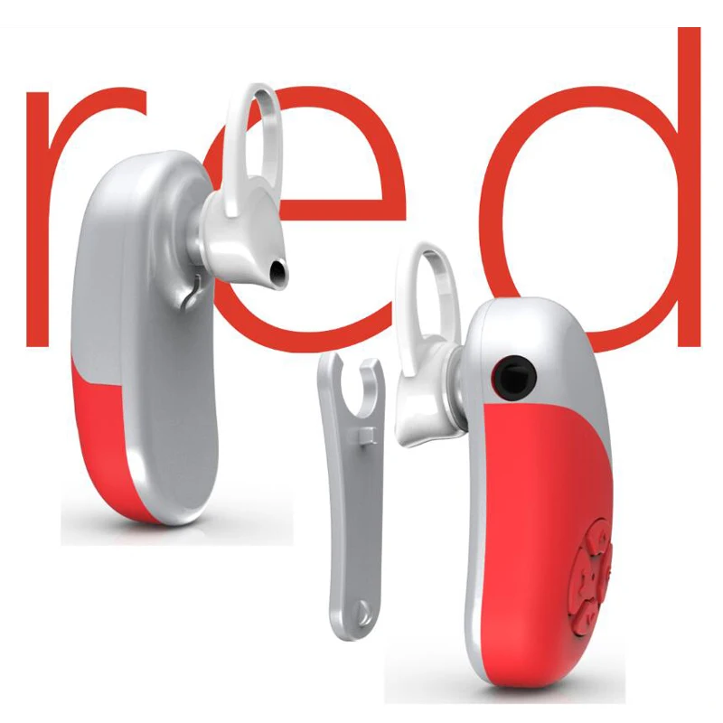 Красный IPX8 водонепроницаемый Bluetooth MP3 плеер 8 Гб костной проводимости наушники музыкальный плеер гарнитура для плавания вождения бег наушники - Цвет: Красный