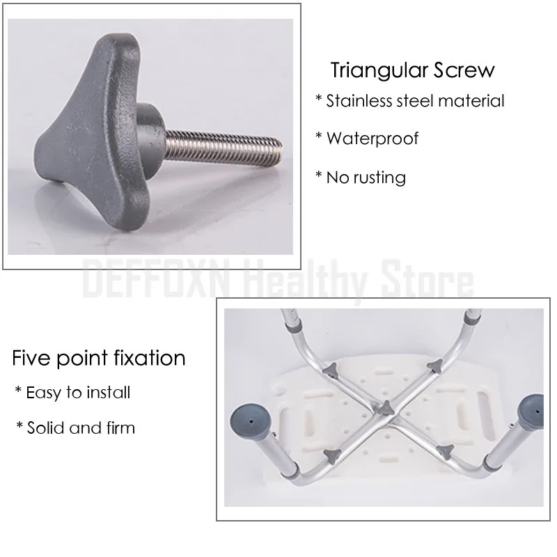 Adjustable Medical Bath Chair For The Elderly Non Slip Pregnant Disabled Bathroom Shower Stool Toilet Seat Bench Taburete Ducha