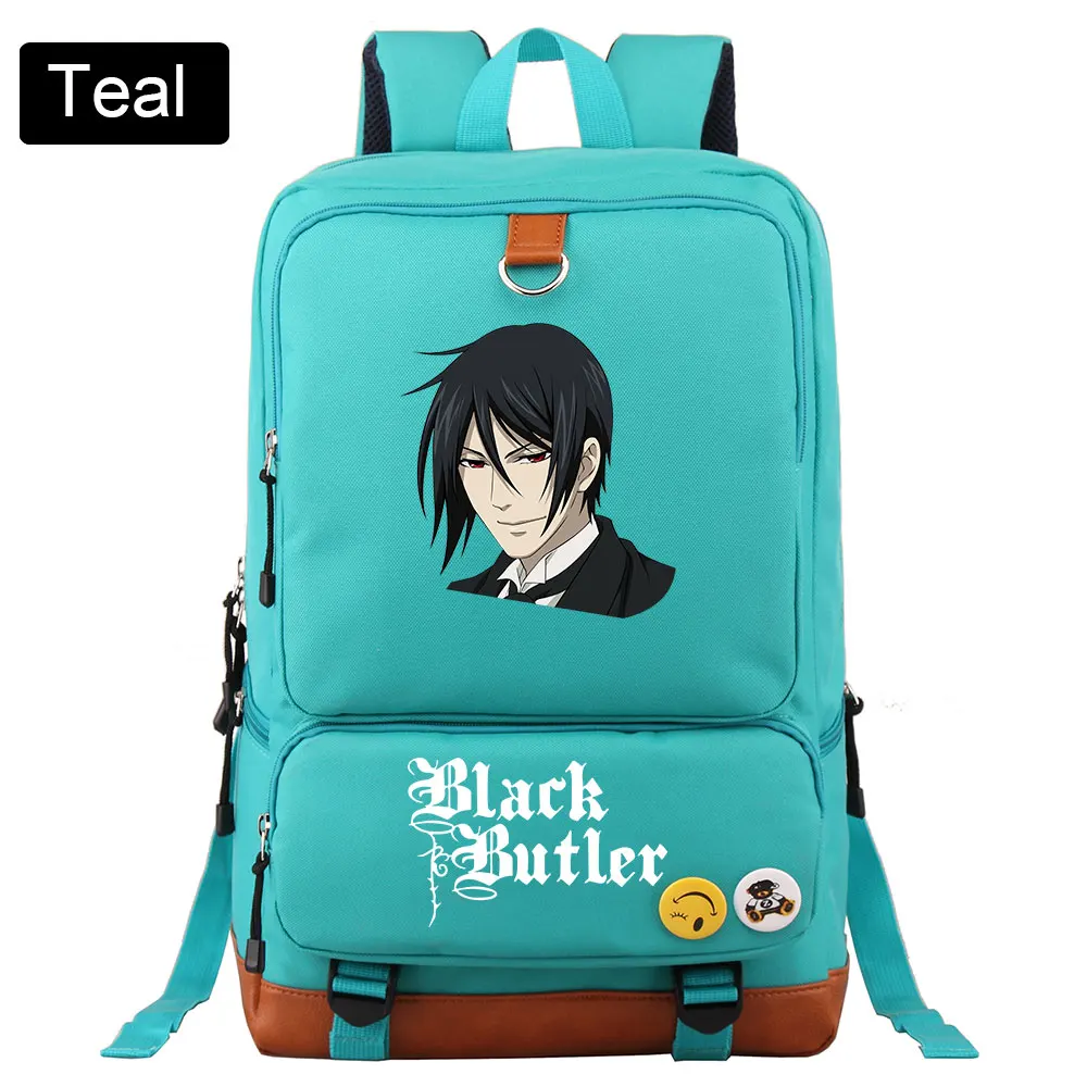 Модный школьный рюкзак Anmie с мультяшным черным Батлером для мальчиков и девочек