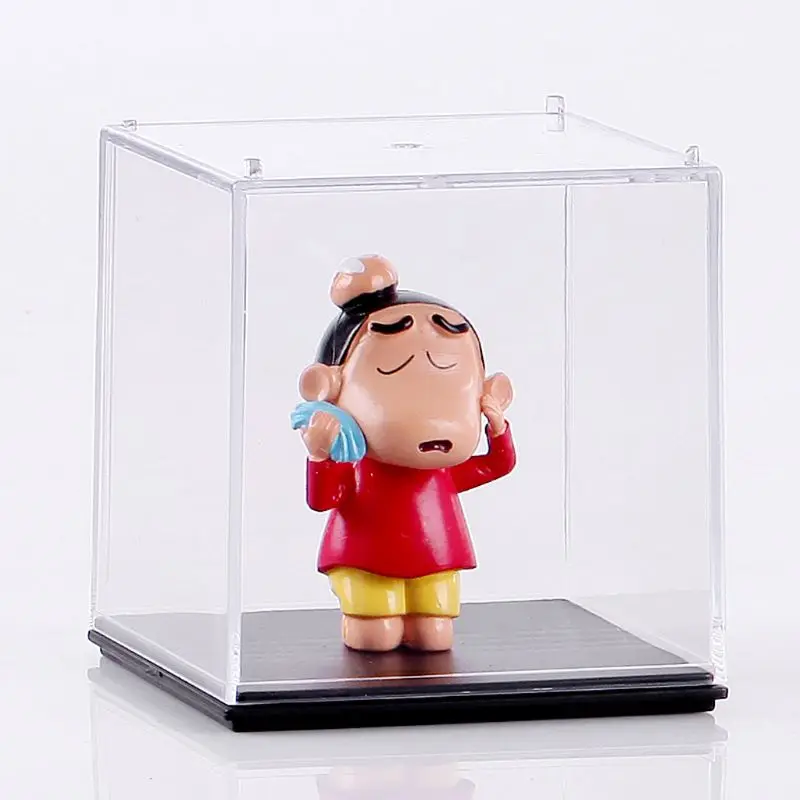 

Clear Acrylic 5 Side Display Cube Props Box Organizer Dustproof Protection Showcase For Action Figures Toys Collectible