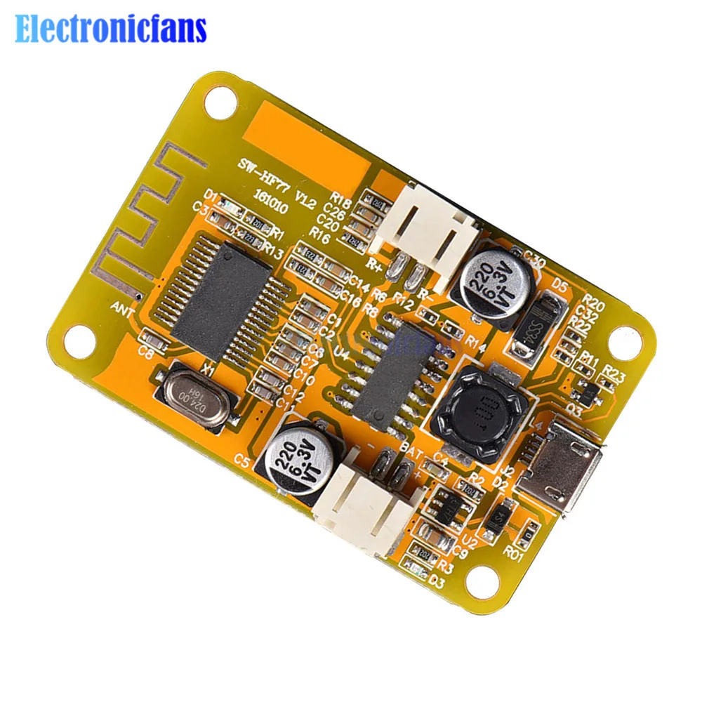 Моно-модуль цифровой усилителя с Bluetooth 6 Вт Micro USB мощный аудиоприемник динамик