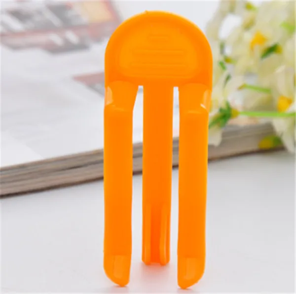 Garbage Bag Clip Candy Color Plastic anti-drop Waste Bin Bag Clip Kitchen Household Tool Trash Clip holder-1PC - Цвет: 1