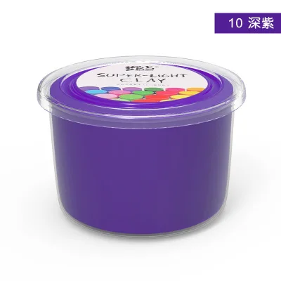 100g/setPolymer Clay Magic Slime sand Supplies Powder Make Glitter Shake DIY Educationaltoys Relief Toy Cloud Clay Playdough - Цвет: Purple