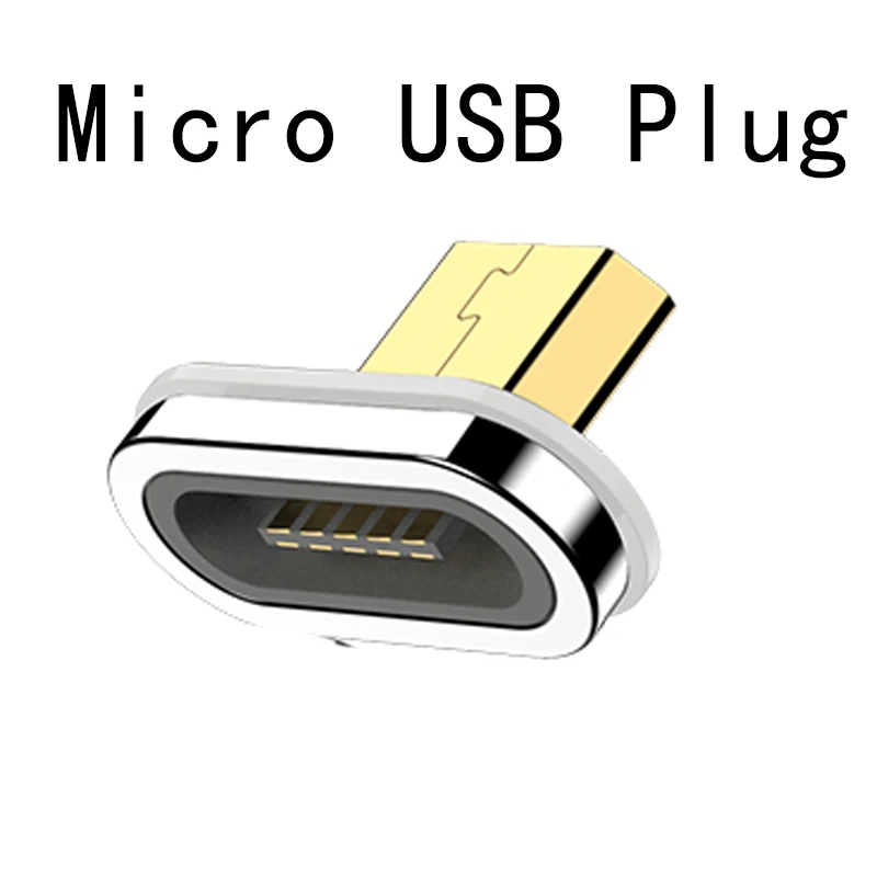 Магнитный адаптер 3A типа C для Micro USB для samsung huawei Xiaomi Магнитный зарядный шнур для передачи данных Быстрая зарядка 3,0 Быстрая зарядка - Цвет: Micro USB