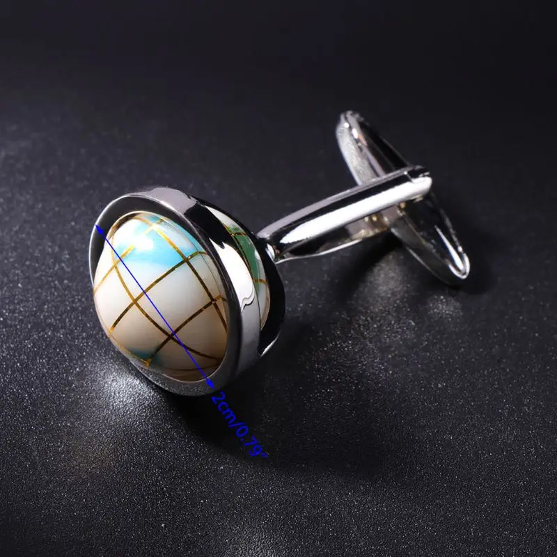 Новые мужские запонки Tellurion Глобус креативный роскошный костюм украшение рубашка свадьба 634D