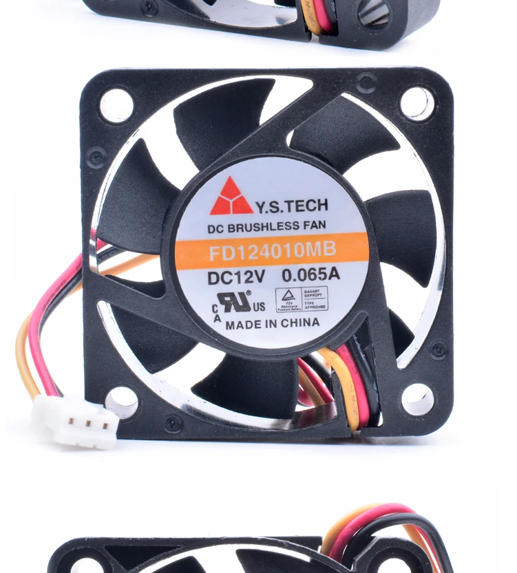 Y.S FD124010MB 4 см 4010 40x40x10 мм 40 мм вентилятор 12 В 0.065A 3 линии очень тихий вентилятор охлаждения
