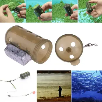 

20/30/40/50/60g Carp Fishing Feeder Tool Bait Cage Lure Pit Device w/ Lead Pellet Fish Tackle Pesca Feeding Trough Cage Box Hot