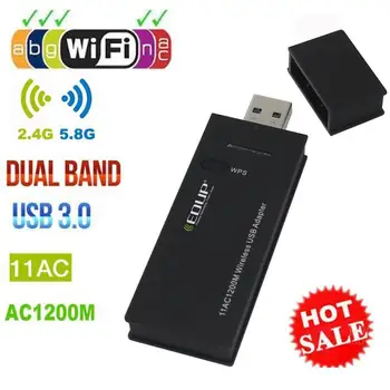 

Driver Free 802.11AC 1200Mbps USB 3.0 Wireless network card USB Wifi Adapter 5ghz USB Ethernet Lan Wifi Dongle AC Wifi Receiver