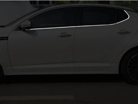Накладки на окна автомобиля из нержавеющей стали для kia optima kia k5 2010 2011 2012 2013 - Цвет: 6 pc trims 2