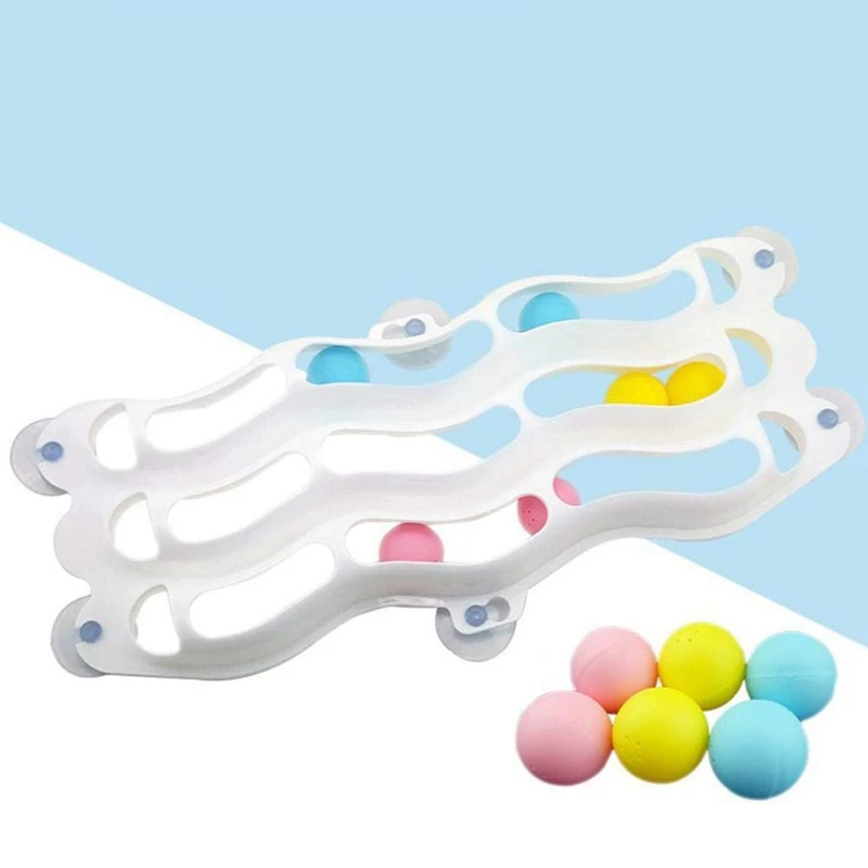 Игрушка для кошек, головоломка для домашних животных, трек с шестью движущимися шариками, трехслойная дорожка, крепкая присоска, удовлетворяет охотничьим чеканкам, упражнениям
