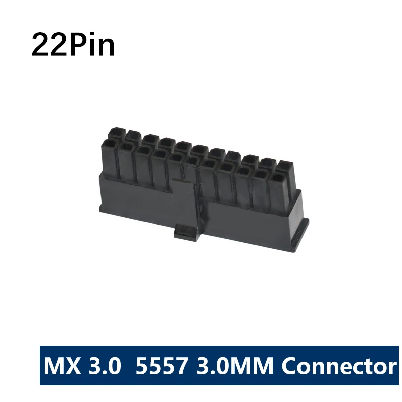 Molex 3 0 шаг мм 22P разъем Мужской Корпус вилки 2X11P двухрядный MX3.0 для кабеля питания DIY