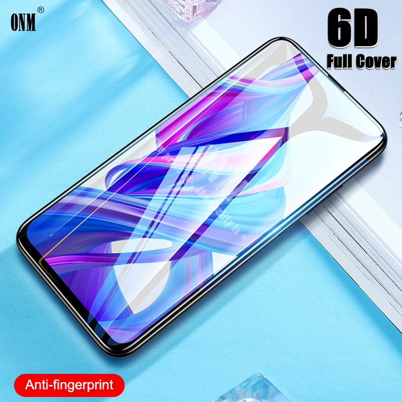 6D закаленное стекло для huawei Honor 9X полное покрытие изогнутая защитная пленка на