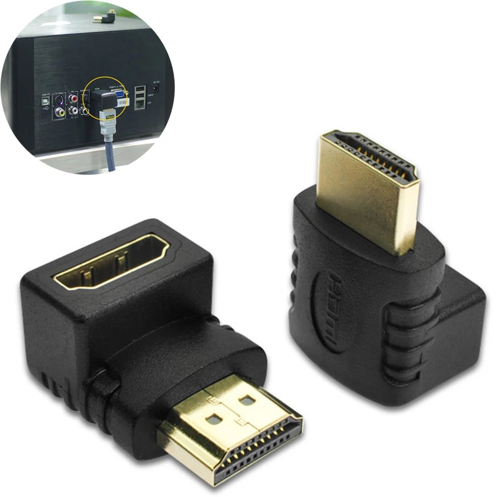 Переходник 1080P адаптер 270 градусов ТВ HDMI 90 градусов